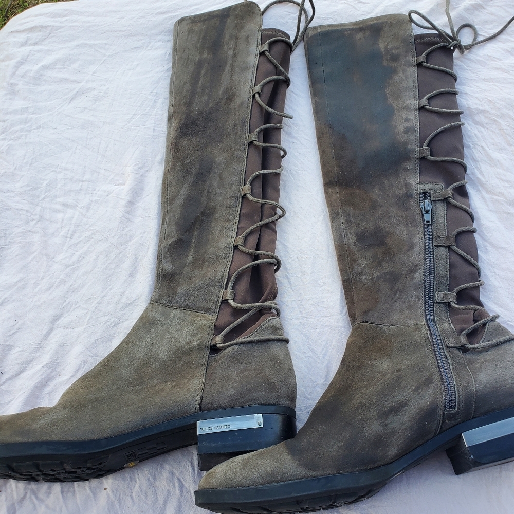 Leather boots